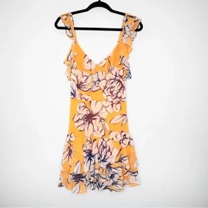Marissa Webb Floral Ruffle Dress